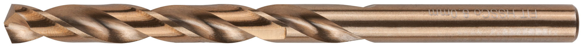 Сверло по металлу HSS с добавкой кобальта 5% Профи в блистере 8,0 мм ( 1 шт.) (34474)
