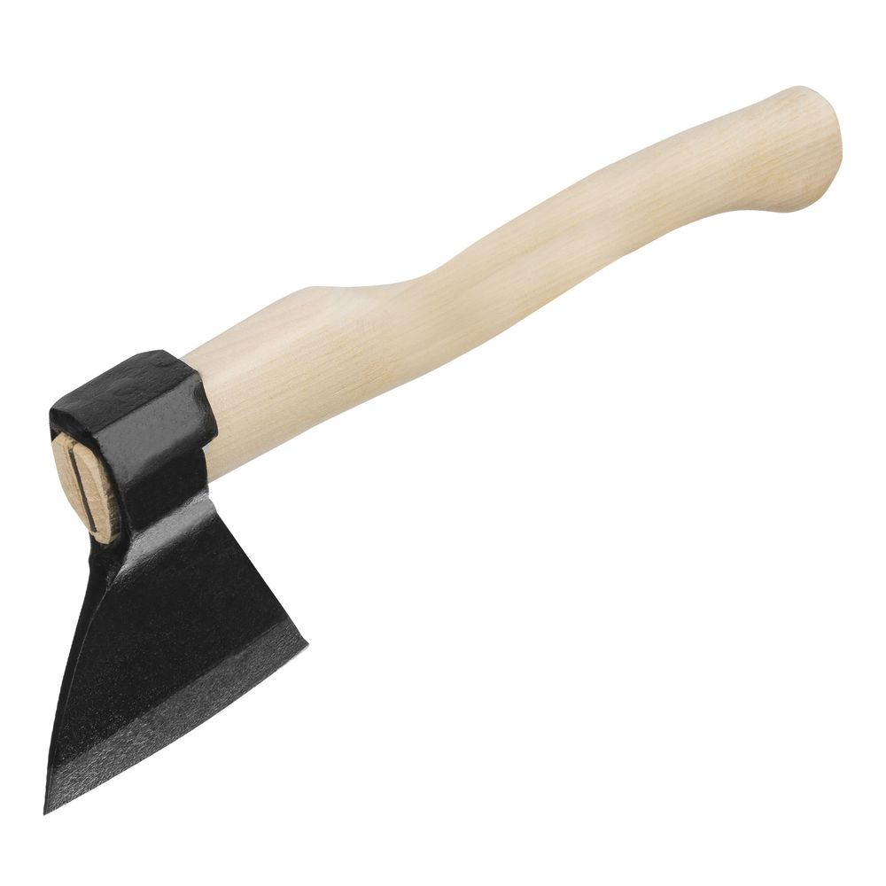 Топор кованый, в сборе, 680/980 г, деревянное топорище, 400 мм, А