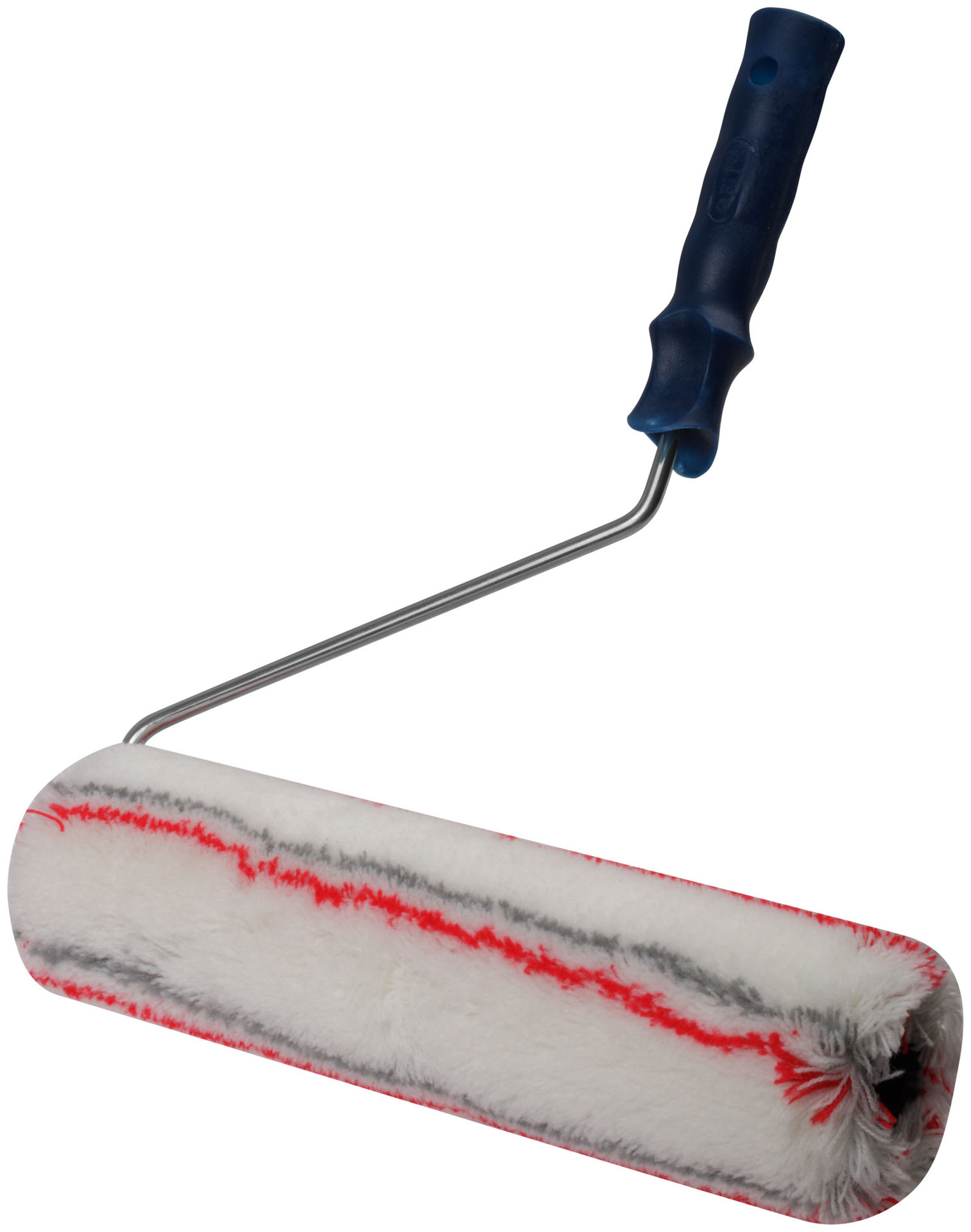 Валик полиакрил. нитяной, Профи, белый с сер. и крас.полос., бюг. 8 мм, д. 55/91 мм, ворс 18 мм, 300 мм (02390)