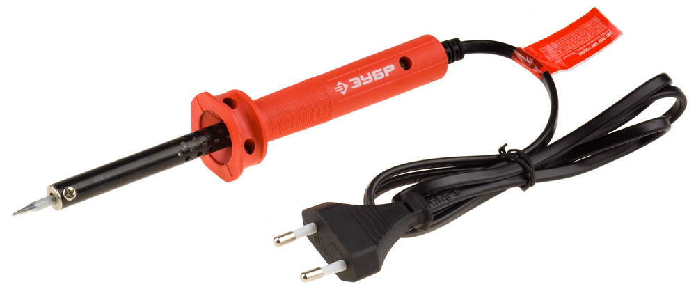 Паяльник 40 Вт, конус, с пластиковой рукояткой ЗУБР 55400-40_z01