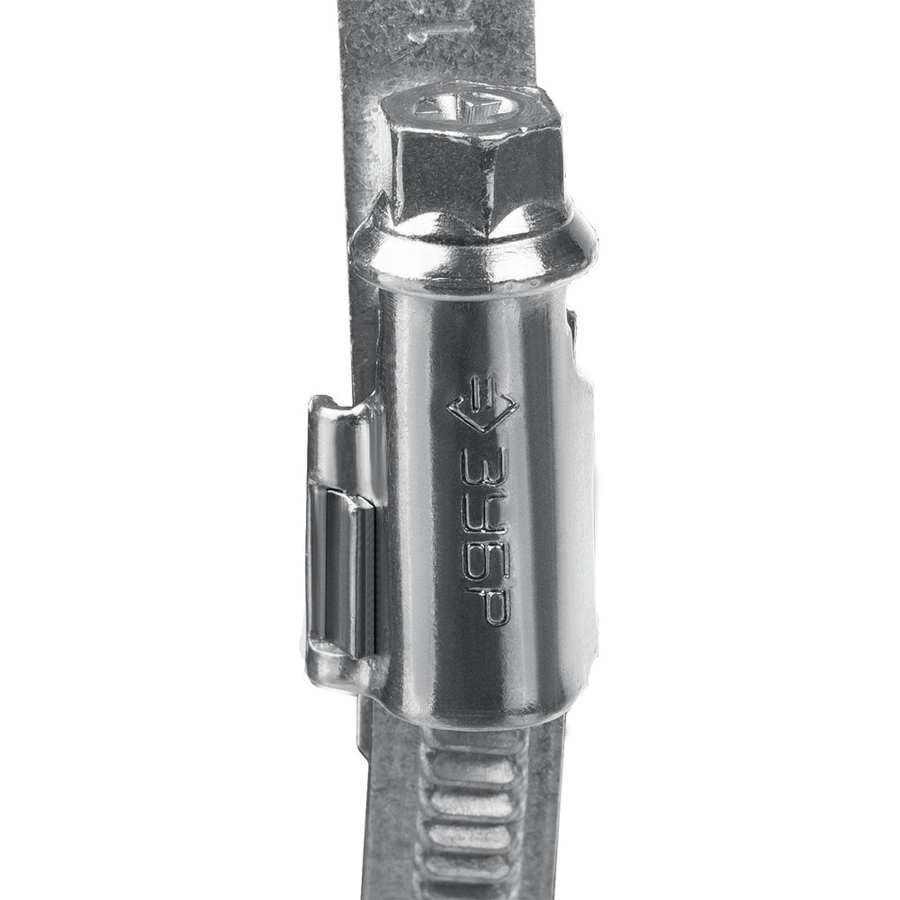 Хомут червячный Х-9Н 60 - 80 мм, накатная лента 9 мм, цинк, 50 шт ЗУБР 37807-80