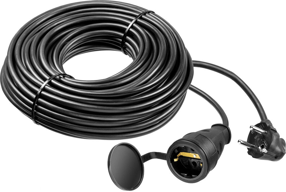 Удлинитель-шнур силовой КГ-325-Ш КГ 3 x 2.5 мм2, 30 м, 4000 Вт, IP44 ЗУБР Профессионал 55017-30