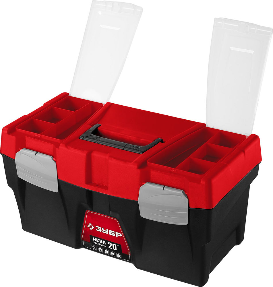 Пластиковый ящик для инструментов 500 х 250 х 260 мм 20 ЗУБР НЕВА-20 38323-20