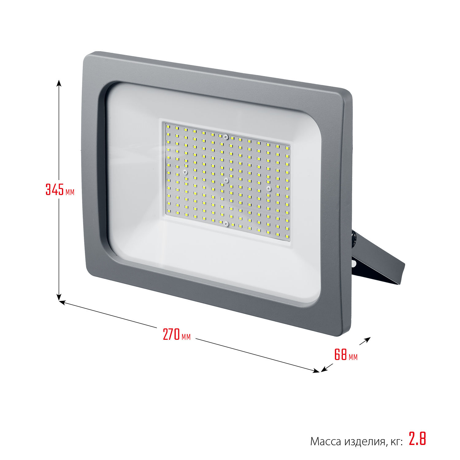 ЗУБР ПСВ-150, 150 Вт, 6500K, IP 65, светодиодный прожектор, Профессионал (57140-150)