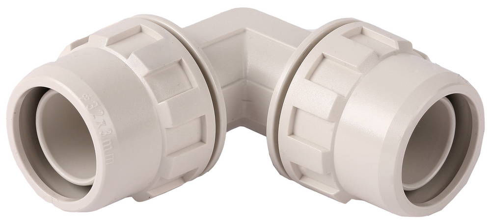 Соединитель угловой ШиреФит штуцер с гайкой - штуцер с гайкой 90° 32 мм ЗУБР 51492-32