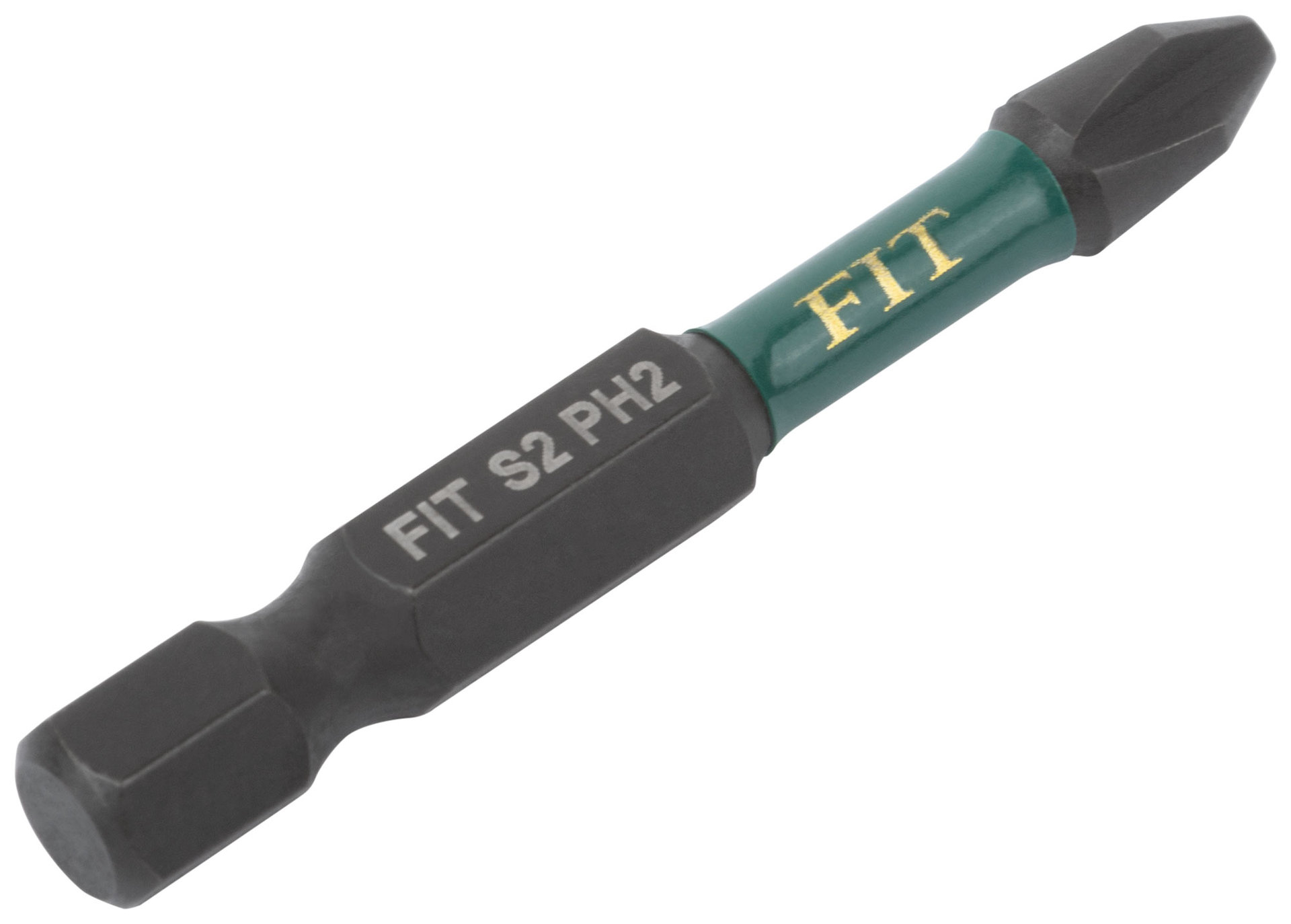 Биты кованые ударные, сталь S2, односторонние 50 мм PH2, Профи 10 шт., блистер (57485)