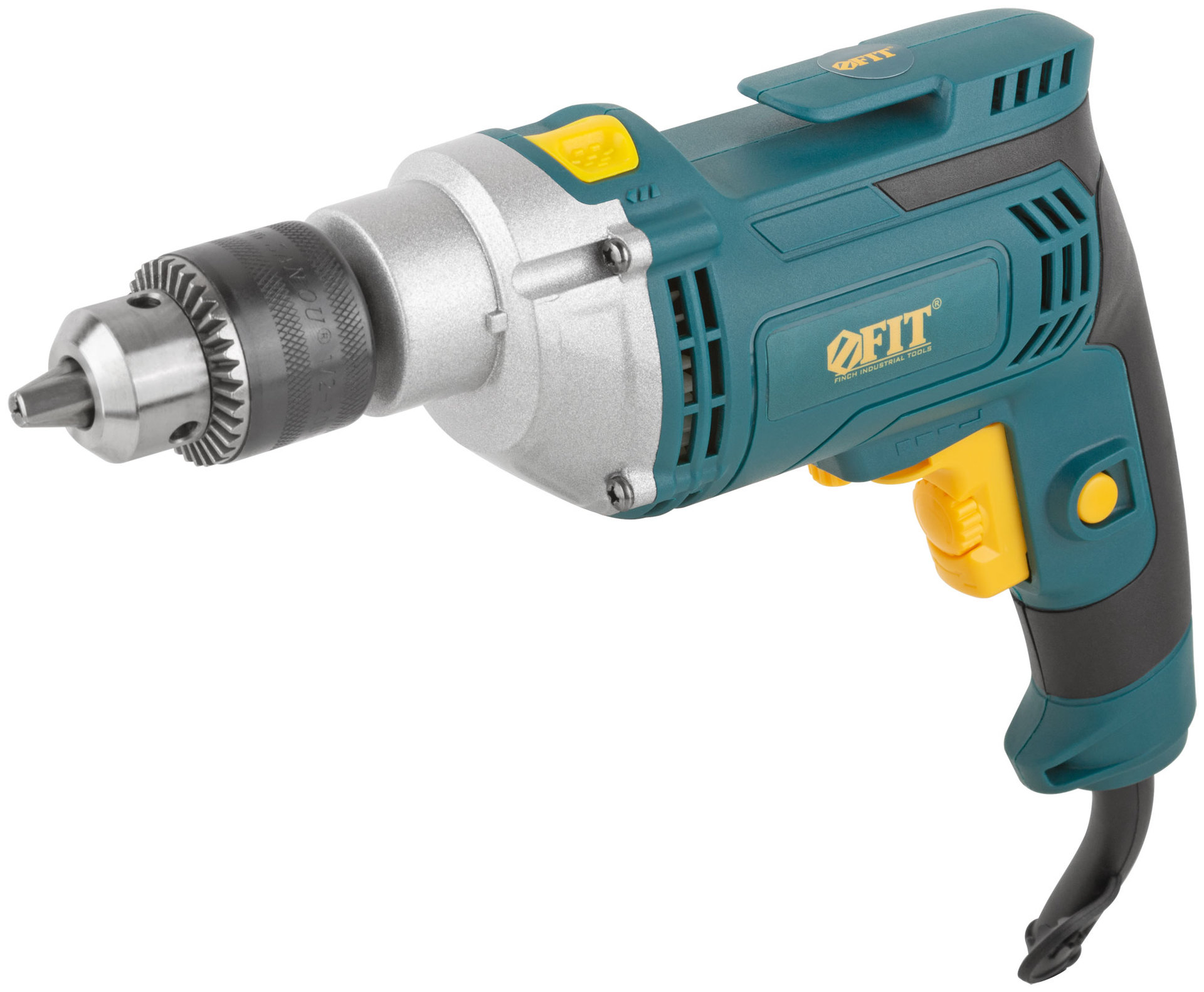 Дрель ударная 750 Вт; 0-3000 об/мин; КлП 13 мм; 2,4 кг; мет. корп.; рез. накл.; коробка (80076)