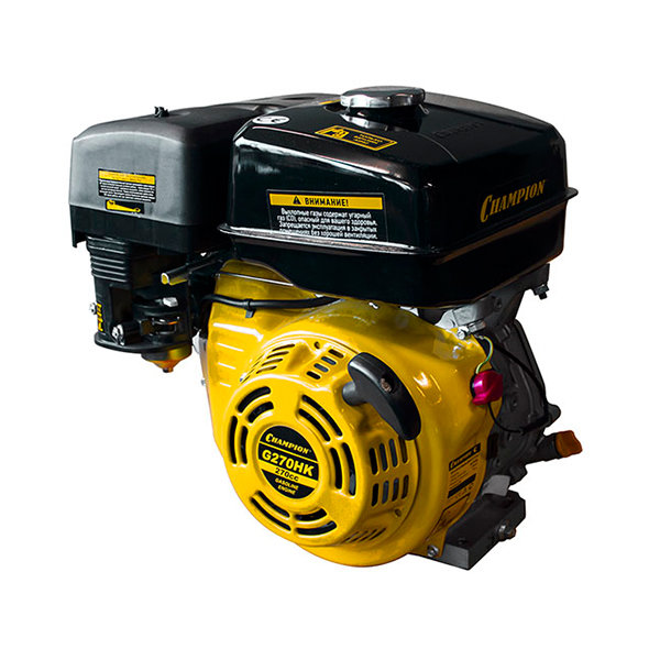 Двигатель 9лс/6,6кВт 270см? 25,4мм шпонка 25,3кг CHAMPION G270HK