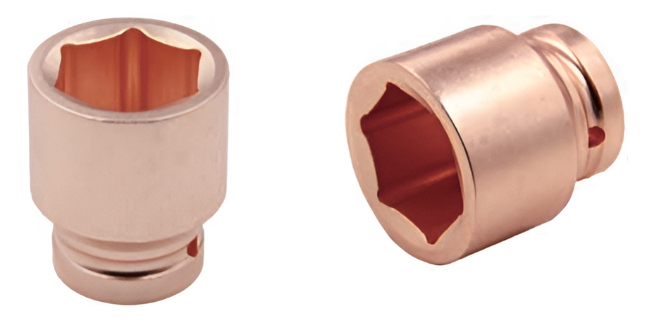 Головка ударная торцевая искробезопасная 6-гр. (1)108-27 BeCu, HORTZ