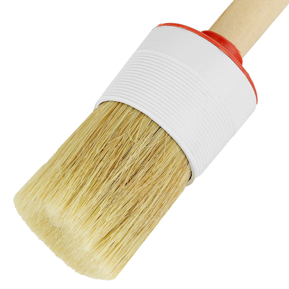 Кисть круглая №12 (45 мм) натуральная щетина, деревянная ручка MTX (82082)