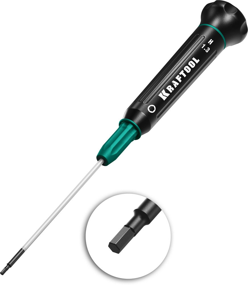Отвертка для точных работ Precision, Hex1.3 KRAFTOOL 25685-1.3