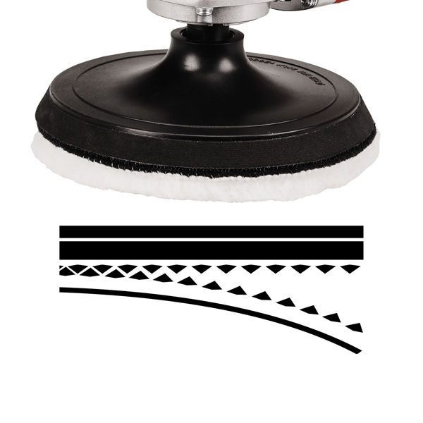 Машина полировальная Einhell CC-PO 1100/150 E, 1100Вт,1000-3500об/мин, кейс,набор оснастки (2093275)