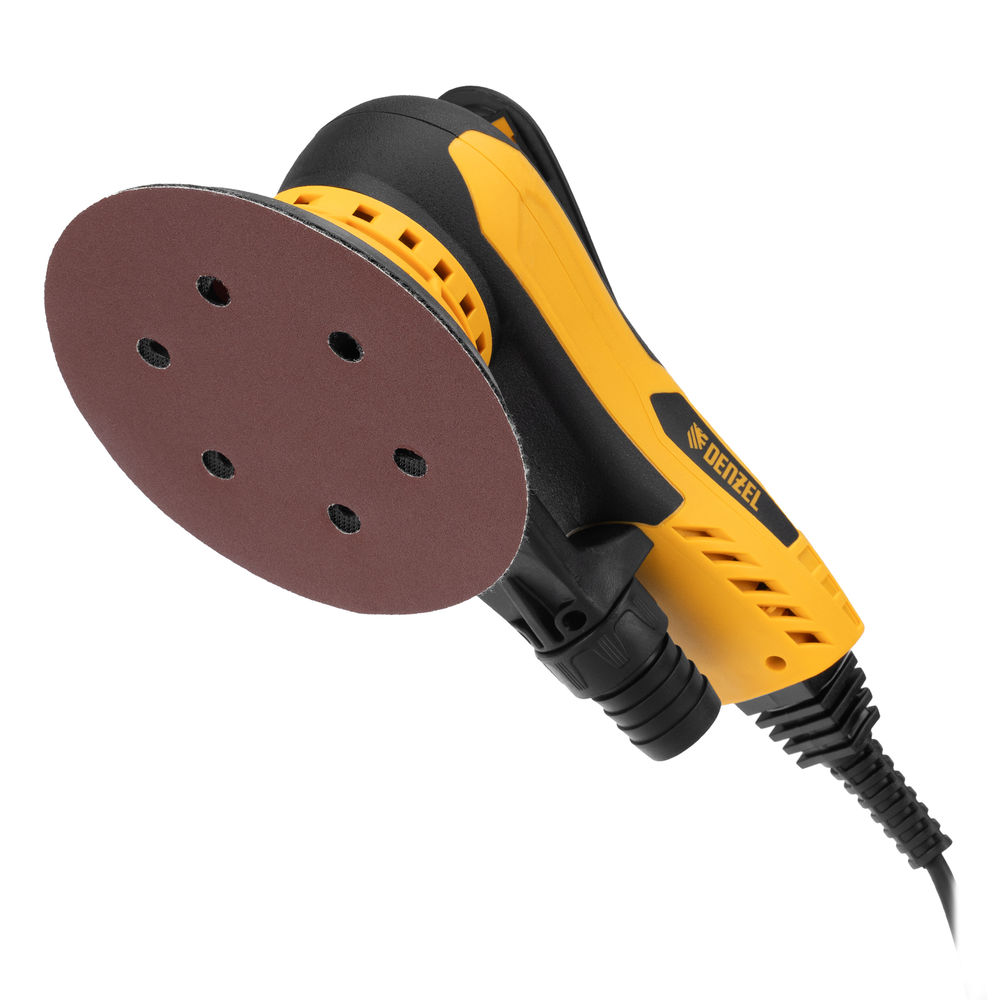 Машина шлифовальная орбитальная бесщет OS-150-BL, 350 Вт, 4000-10000 об/мин Denzel (27606)