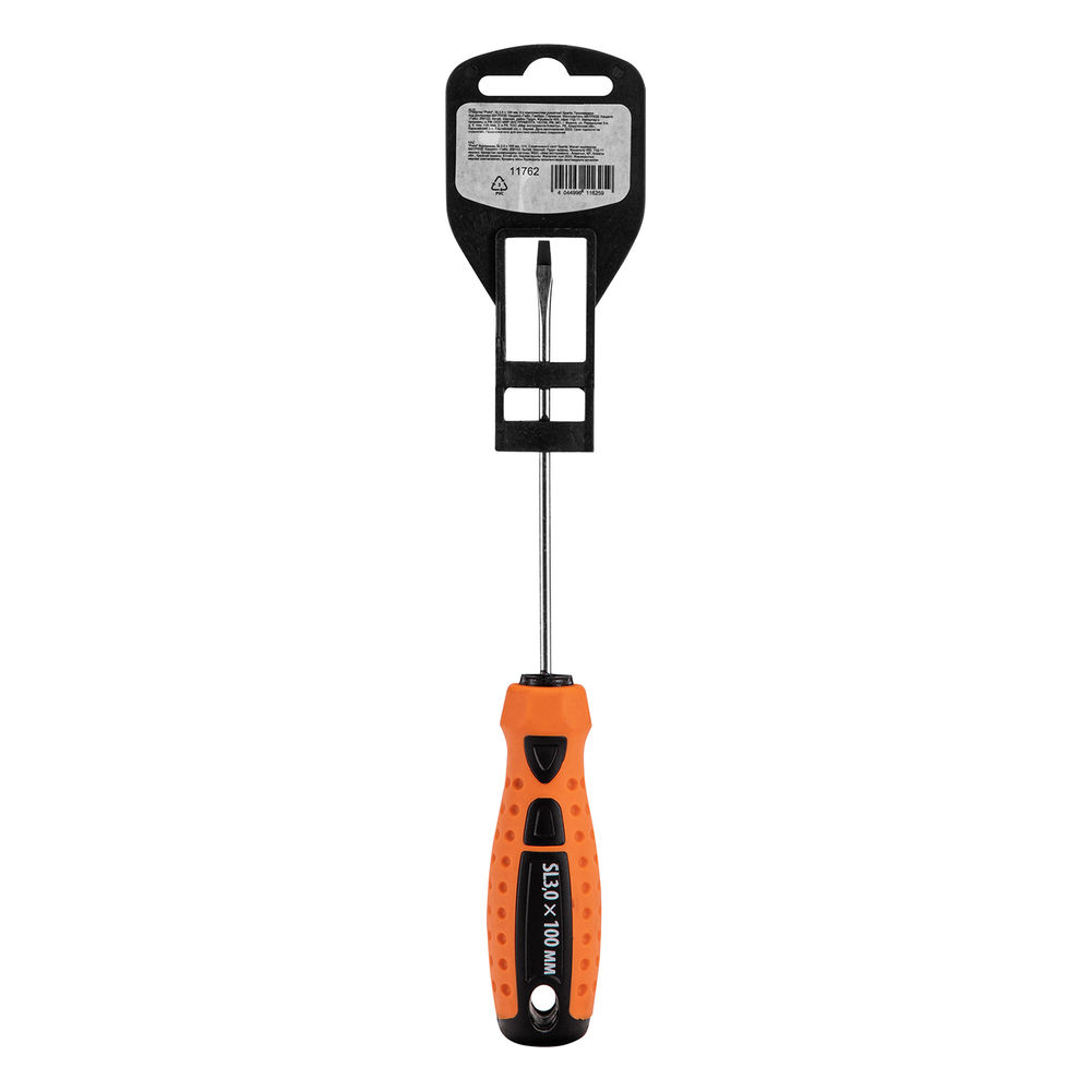 Отвертка Point, SL3 х 100 мм, CrV, двухкомпонентная рукоятка Sparta