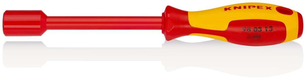 Отвёртка торцевая VDE с внутренним шестигранником, 13 x 125 мм, длина 237 мм, диэлектрическая (KN-980313)