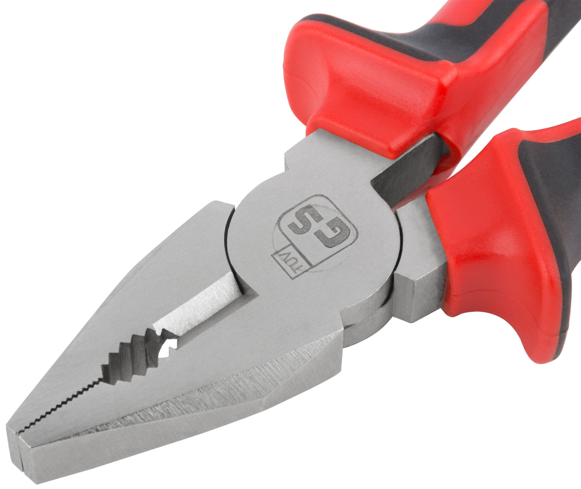 Плоскогубцы комбинированные Тренд, двухцветные прорезиненные ручки, хром-никелевое покрытие 160 мм (47564)