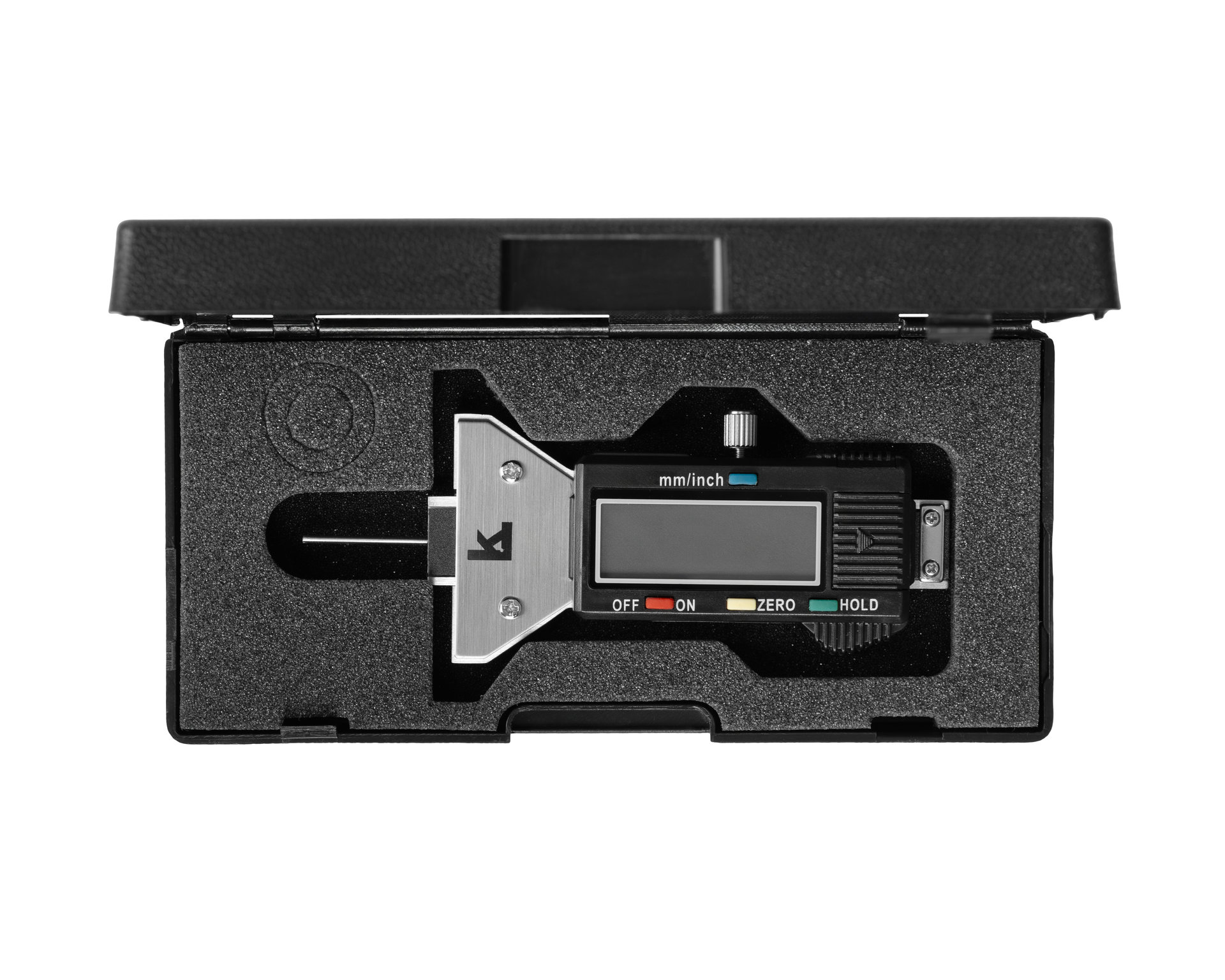 Штангенглубиномер цифровой ШГЦ изм. глуб. протектора шин 0-25 0,01 металл.осн. (ГРСИ 89204-23) КЛБ