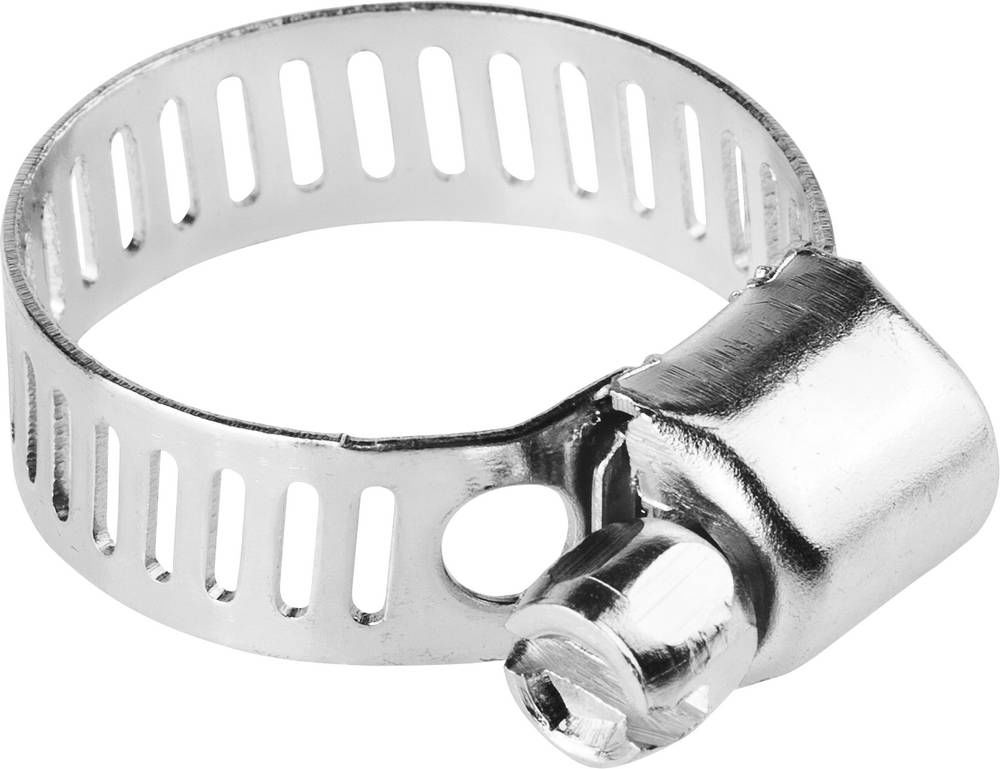 Хомут стальной 13 - 23 мм, просечная лента 8 мм, цинк, 5 шт STAYER 3780-13-23_z01