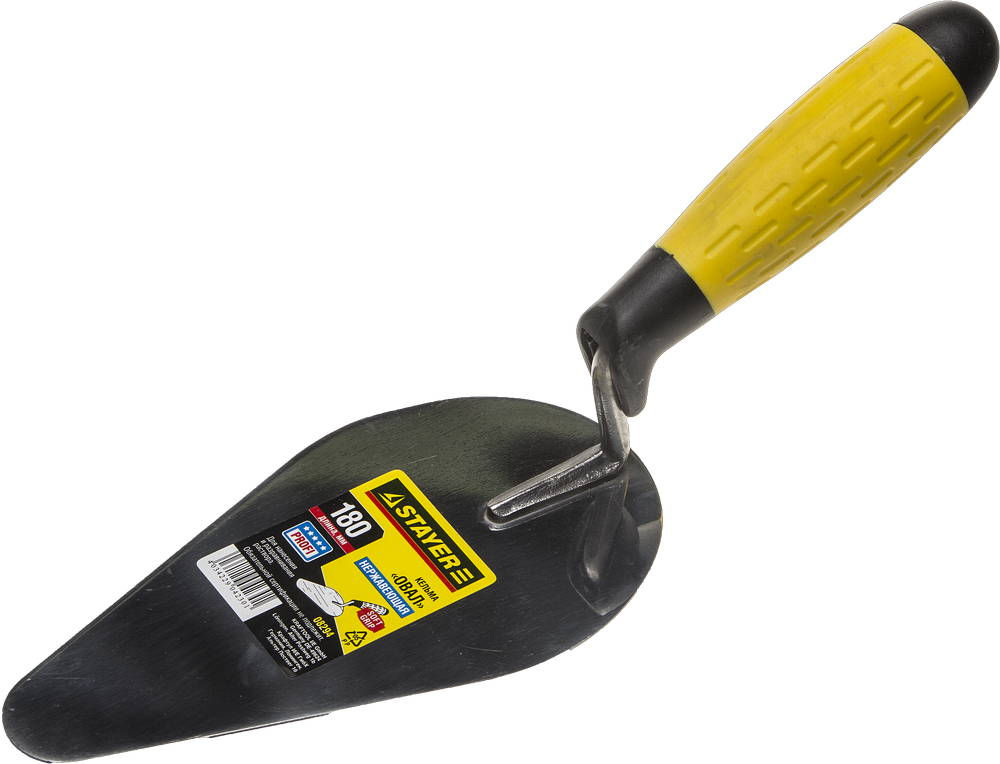 Кельма овал 180 мм, нержавеющее полотно, 2-х компонентная рукоятка Professional STAYER 08294