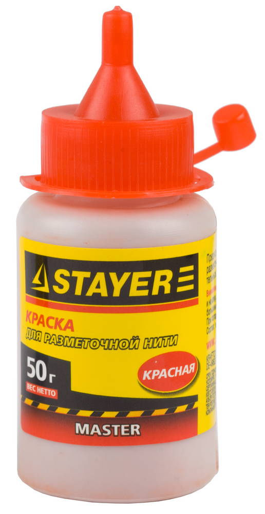 Краска для малярных разметочных шнуров 50 г, красная STAYER 0640-2_z01