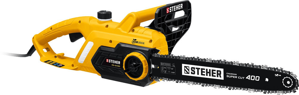 Пила цепная электрическая 2400 Вт, 40 см шина STEHER ES-2440
