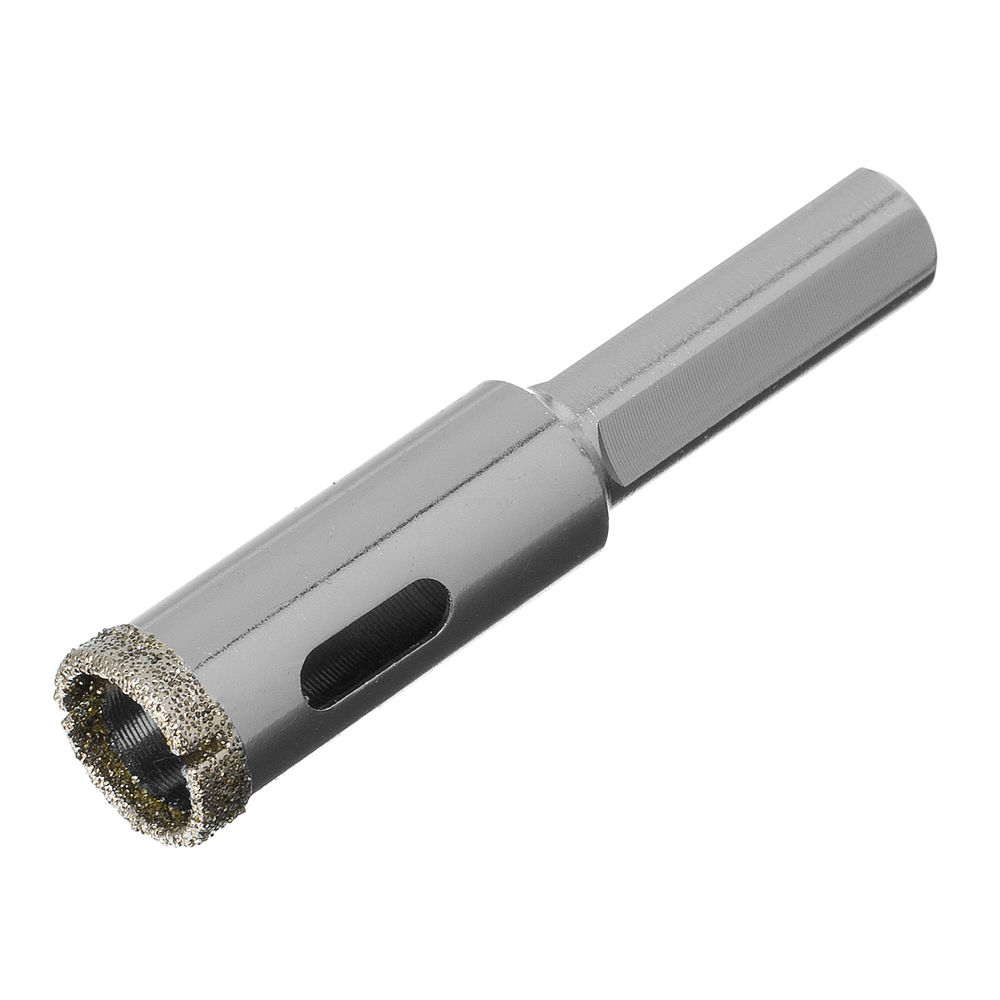 Сверло алмазное по керамограниту, 14 х 67 мм, трехгранный хвостовик Matrix (726143)