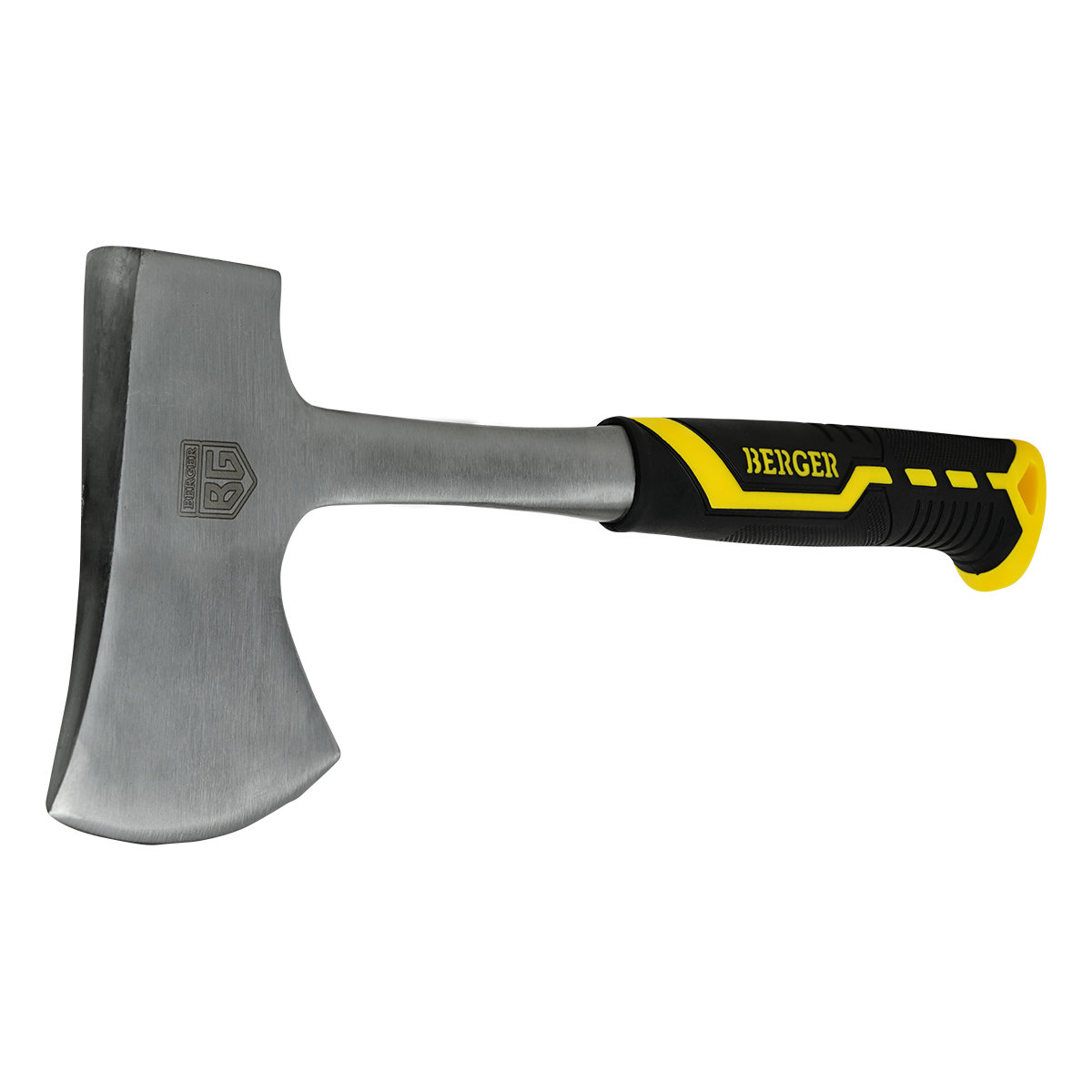 Топор туристический цельнокованый 600 г. с чехлом, 2-компонентная рукоятка, BERGER BG1530