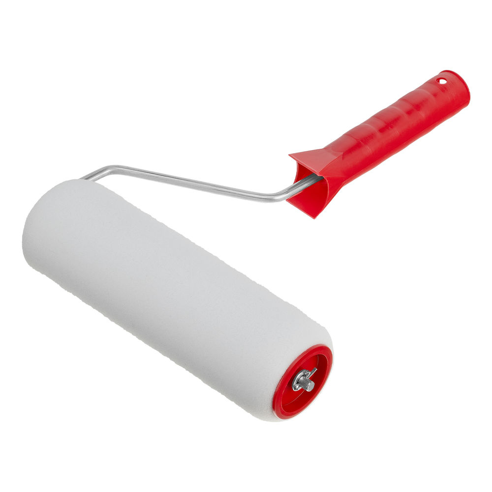 Валик Поролон, в сборе, 200 мм, D 48 мм, D ручки 6 мм, крепление шплинтом Сибртех (80143)