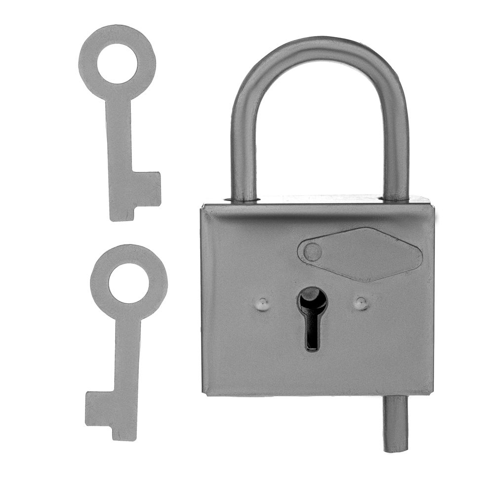 Замок навесной-контрольный, цинк, (Металлист) (91520)