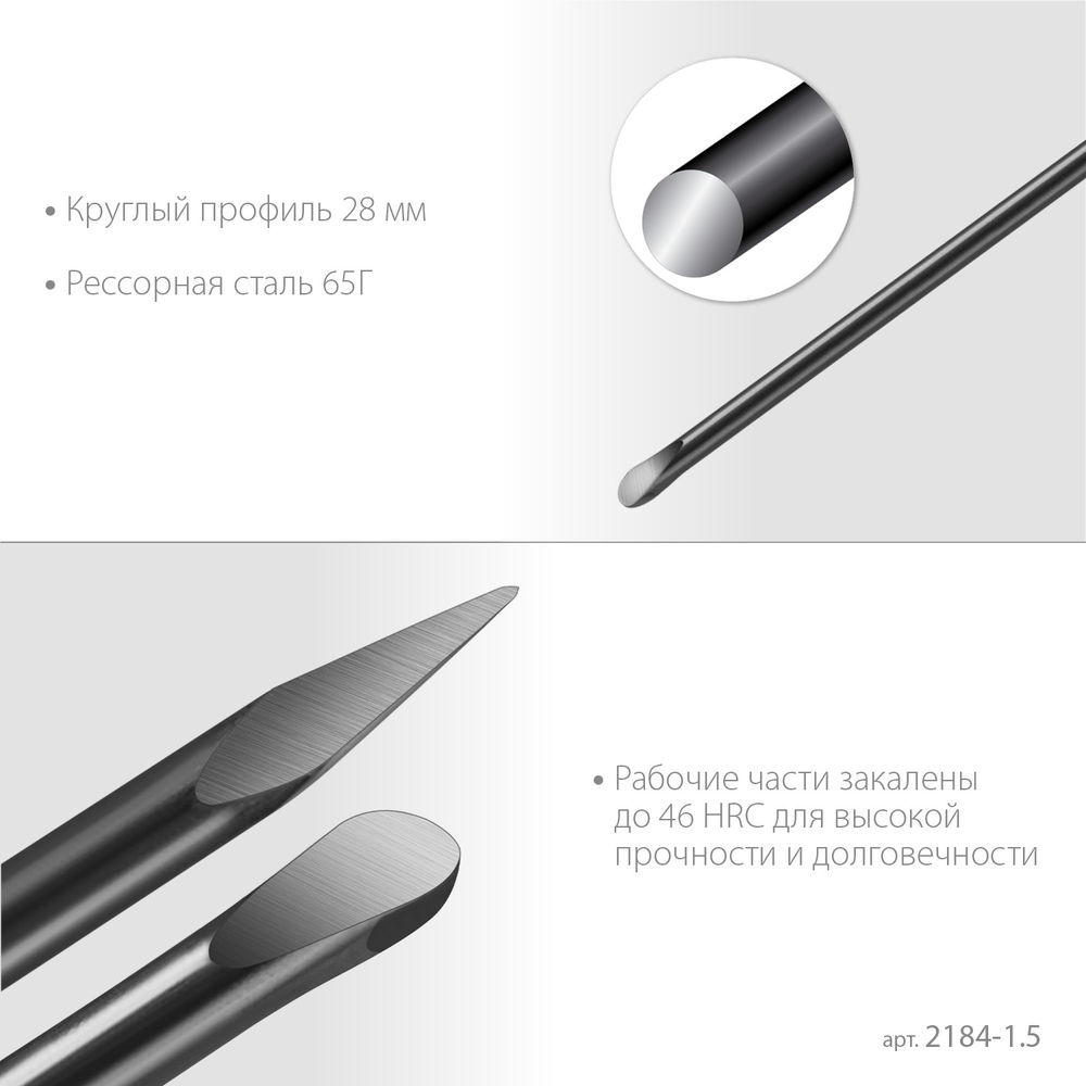 Лом строительный 1500 мм d 28 мм ЗУБР 2184-1.5
