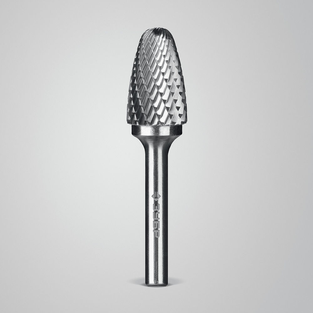 Борфреза твердосплавная 16?25 мм тип F парабола с закругленным углом радиус 4.0 мм хв-к 6 мм Профессионал ЗУБР 28805-16-25