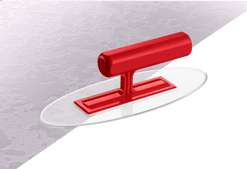 Гладилка штукатурная 220?90 мм пластиковая овальная прозрачная ЗУБР 0810-2