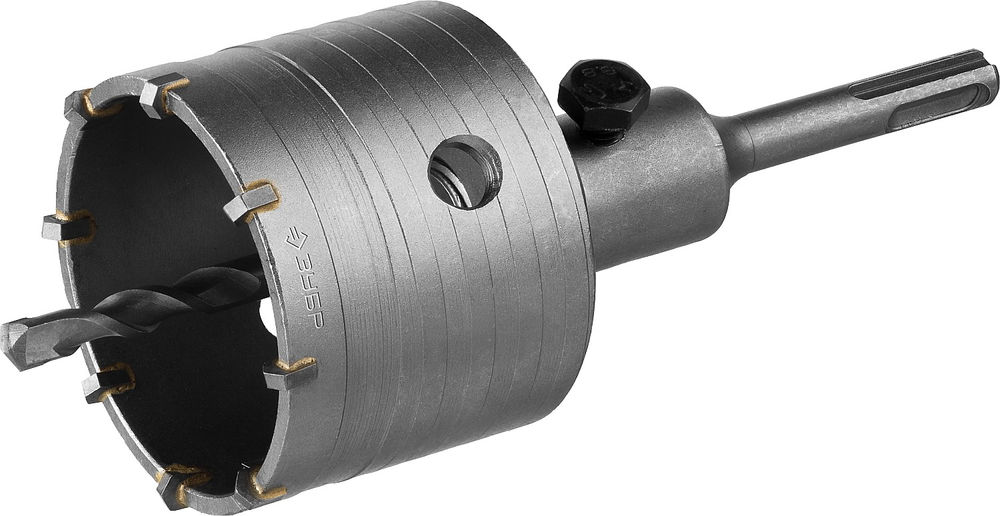 Коронка по бетону с оснасткой 73 мм, SDS-Plus, 9Т ЗУБР 29211-73