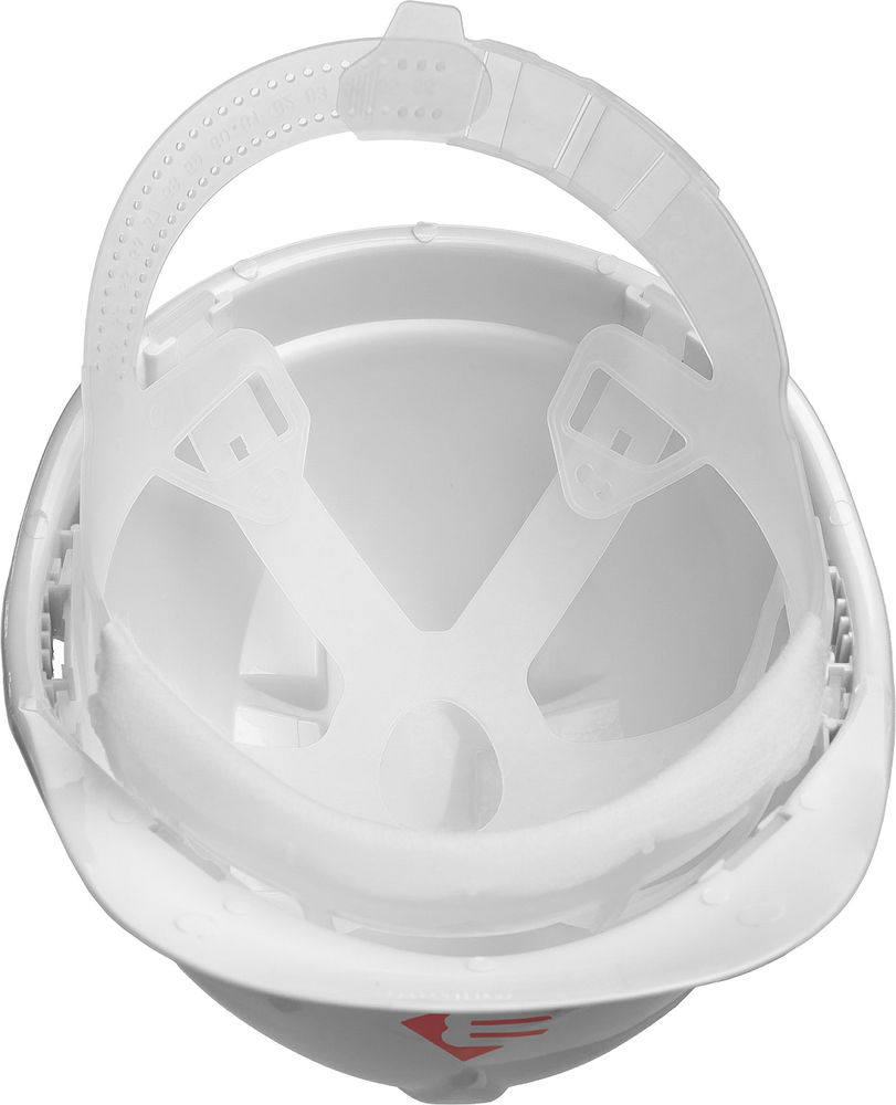 Каска защитная белая, реечный механизм, универсальное крепление для наушников и щитков ЗУБР 11090-2_z01