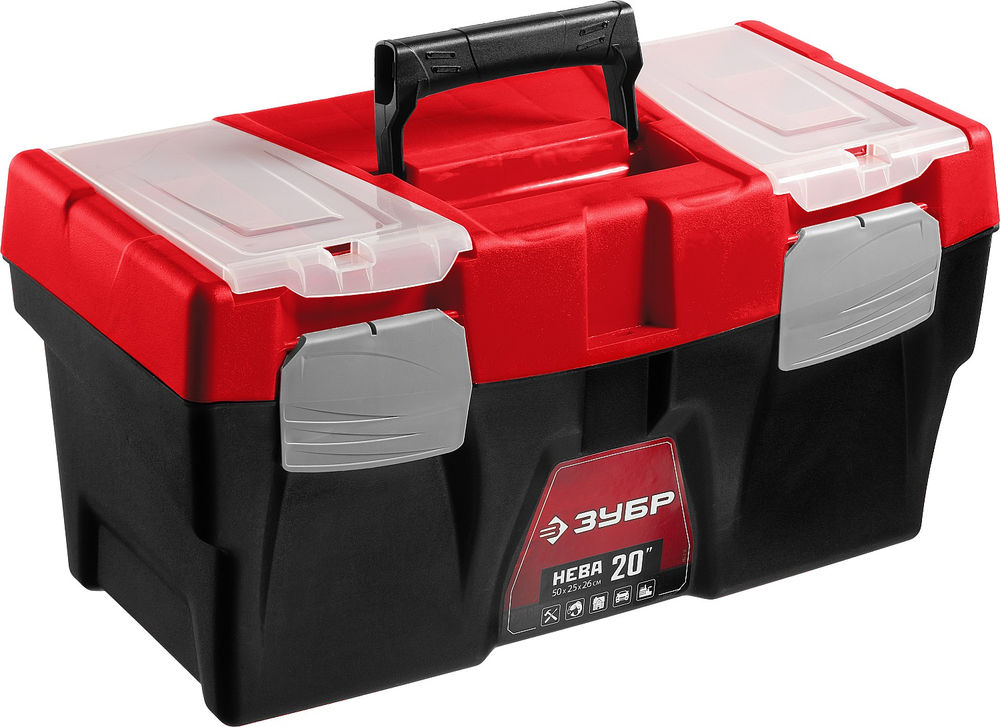 Пластиковый ящик для инструментов 500 х 250 х 260 мм 20 ЗУБР НЕВА-20 38323-20