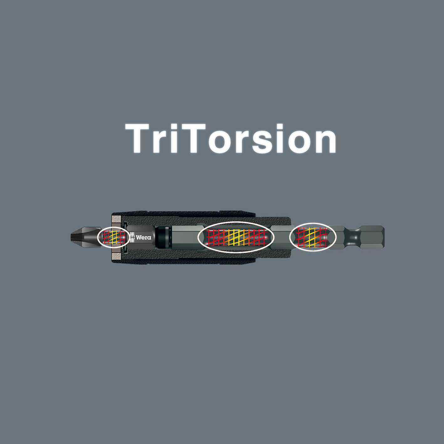 Бита ударная TX 25 x 25 мм алмаз 1/4 C6.3 Impaktor TORX серия 867/1 IMP DC Wera WE-057625