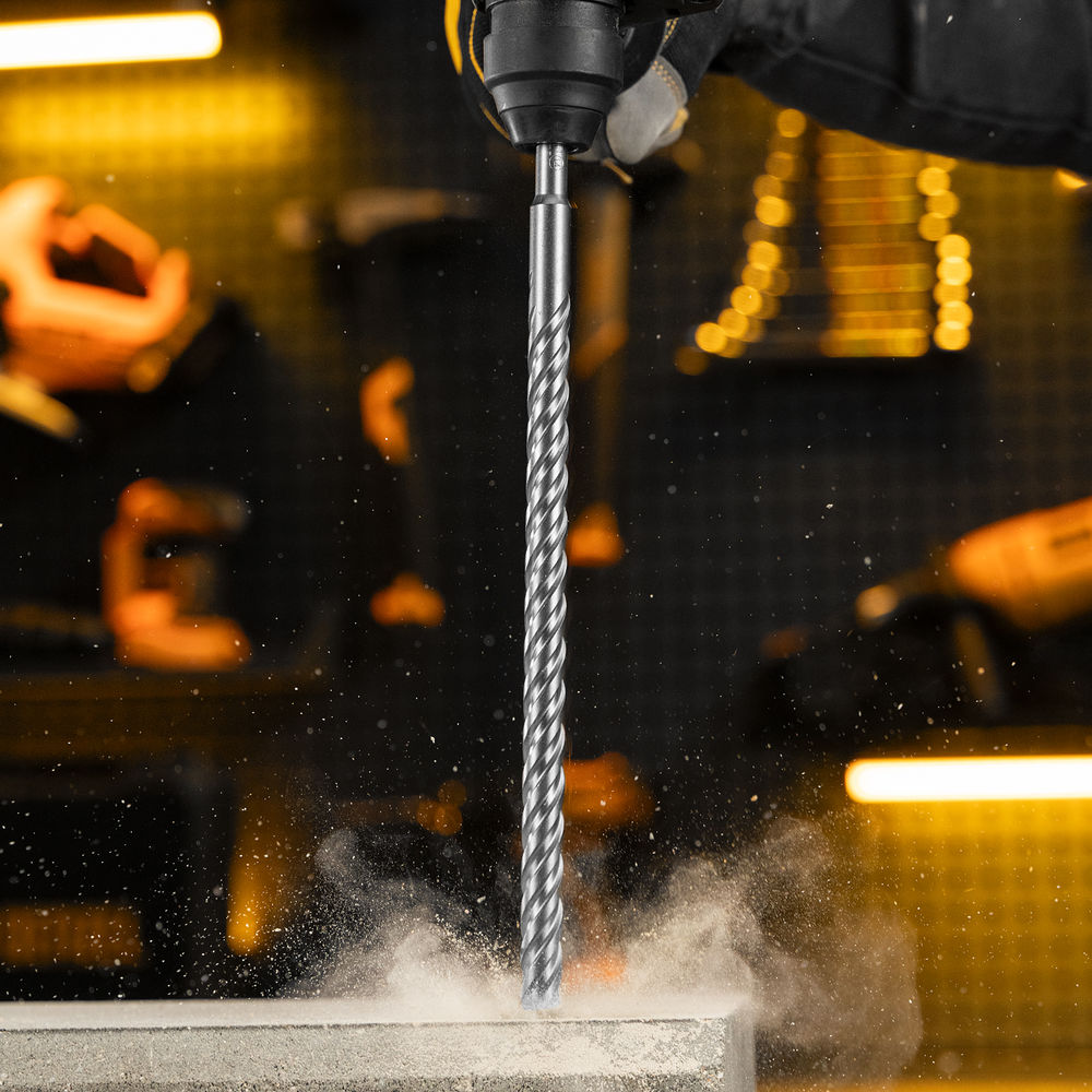 Бур по бетону, цельная крестовая пластина, 14x315 мм, SDS PLUS Denzel (705320)