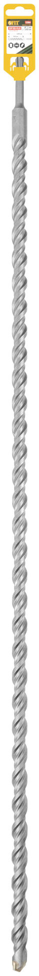 Бур по бетону SDS PLUS, Профи, W-образная вставка, двойная спираль, 22 х 1000 мм (32866)