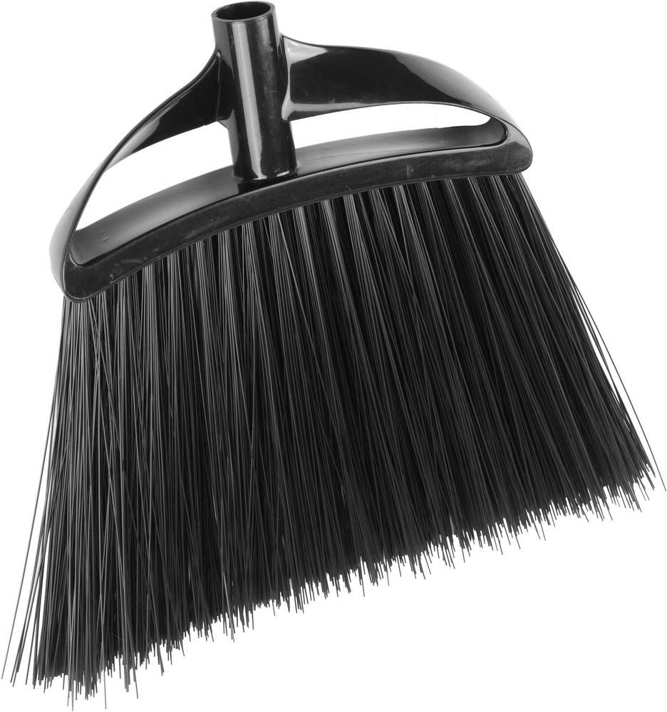 Щётка-метла уличная, пластиковая с колодкой 24см, резьбовой держатель для черенка d 22 мм, щетина 184мм, без черенка GRINDA 39256