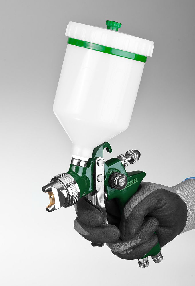 Пневматический краскопульт с верхним бачком AirKraft, HVLP, 1.4 мм KRAFTOOL 06522-1.4