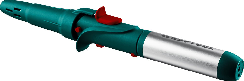 Газовый паяльник SolderGas, 120 K, 30–120 Вт, 1300°С, горелка, фен, пьезоподжиг, набор 10 в 1 KRAFTOOL 55503-H10