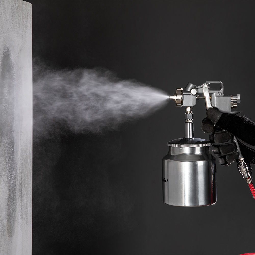 Краскораспылитель пневматический с нижним бачком V 0.75 л, сопло D 1.2, 1.5 и 1.8 мм Matrix (57317)