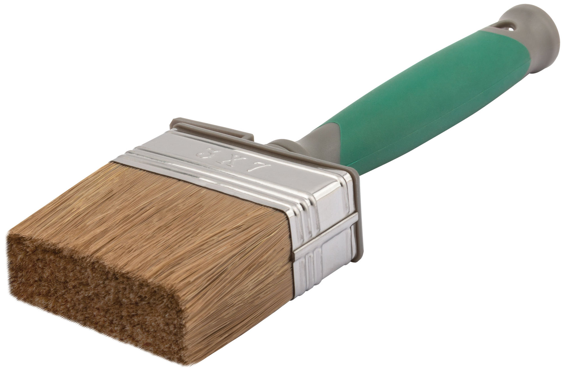 Макловица, 70% ПЭT/30% натуральная щетина, нерж. обжим, 2-К ручка, 70 х 30 мм (30-0591)