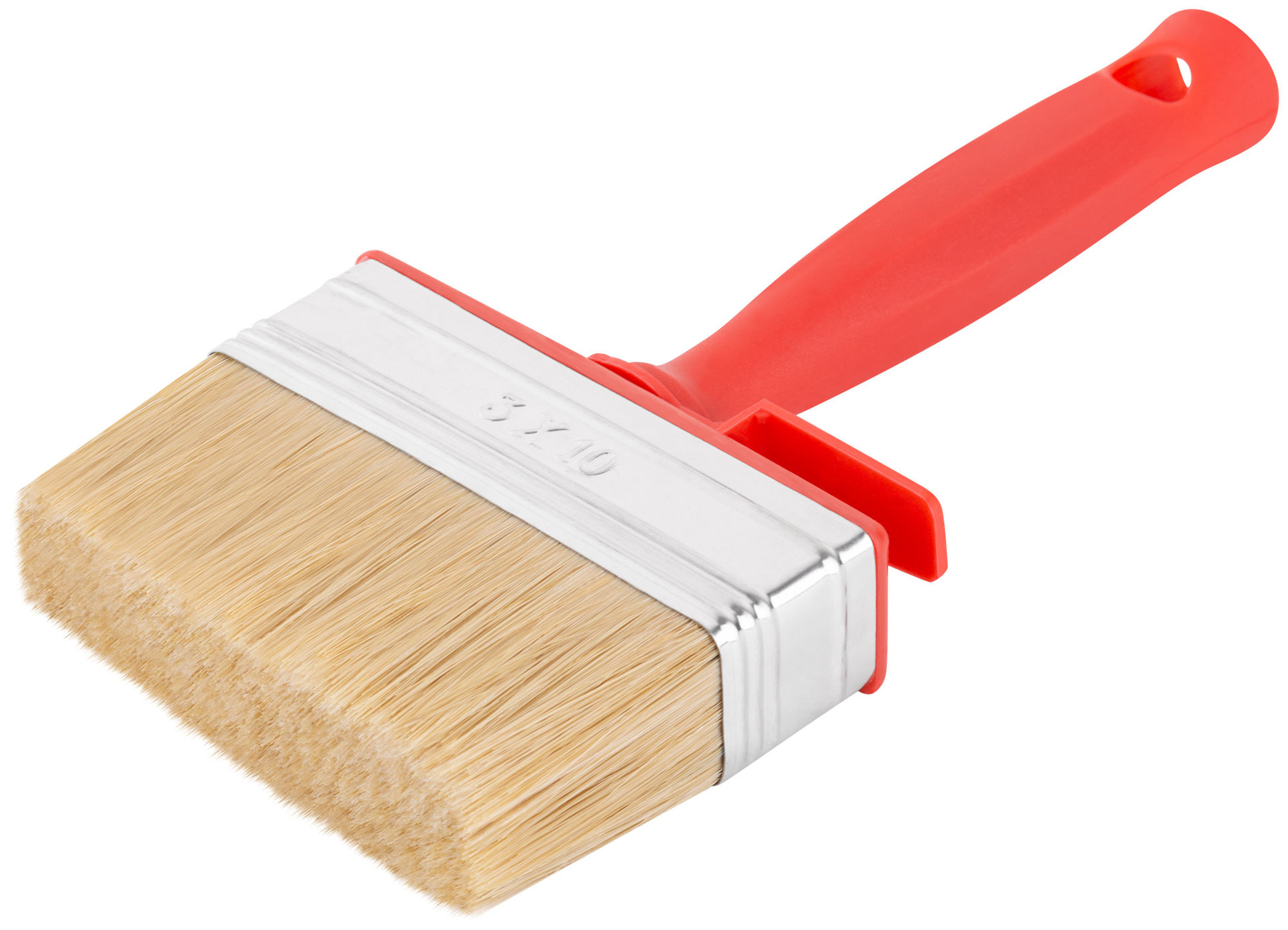 Макловица, 70%ПЭT/30% натур. щетина, нерж. обжим, красная пласт. ручка, 100 х 30 мм (30-0582)