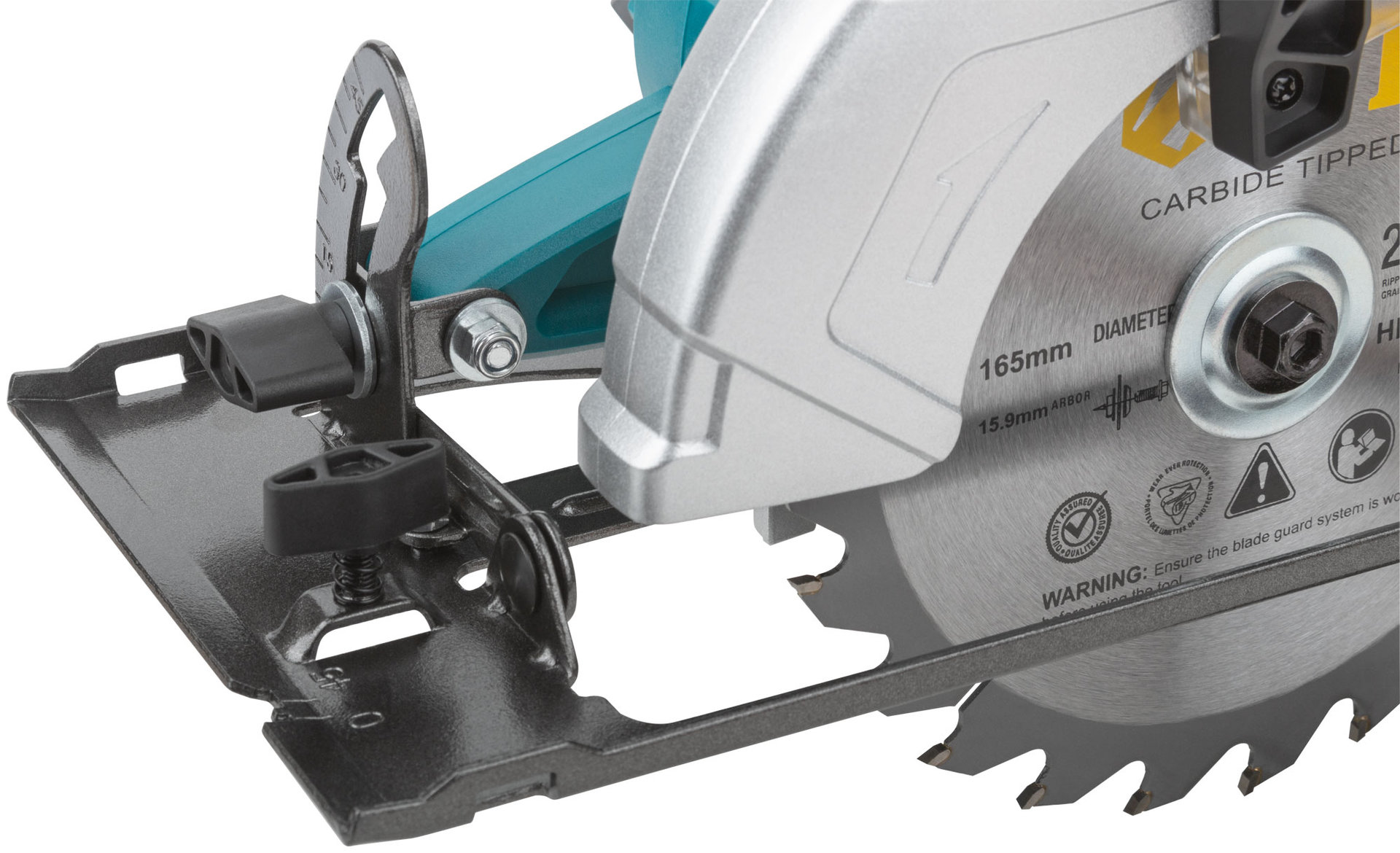 Пила дисковая циркулярная 20 В; 3800 об/мин; 165/20 мм; 2,3 кг; рез. накл.; коробка (79920)