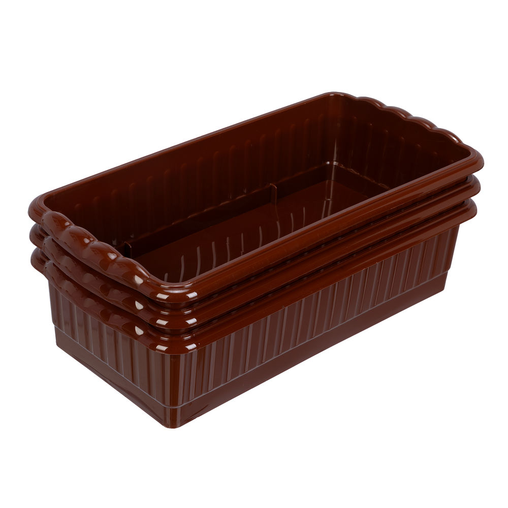 Поддон для рассады 322х166х82 мм, пластиковый, 3 шт, под 8 горшочков 250 мл. Palisad (643442)