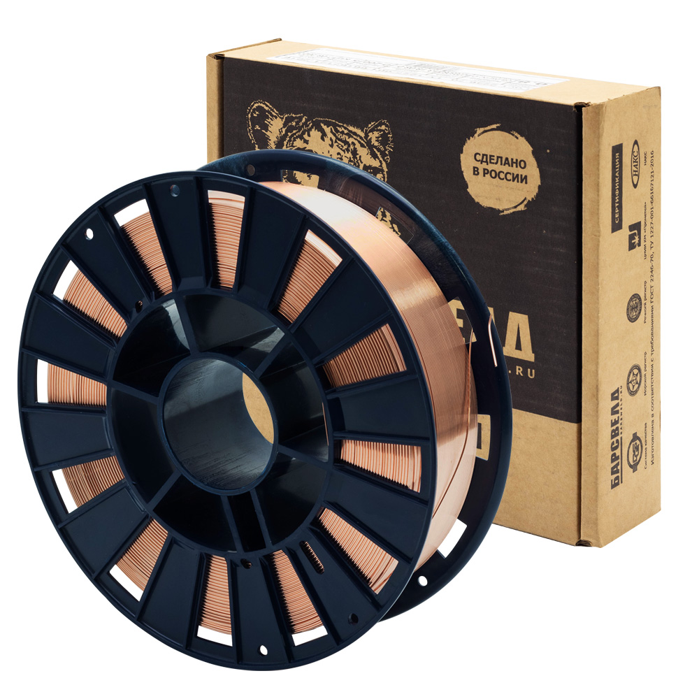 Проволока омеднен. БАРСВЕЛД СВ-08Г2С ф 1,2 мм (SV08G2S1205)