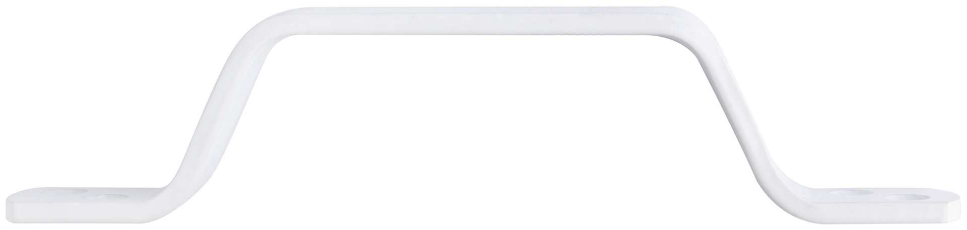 Ручка скоба плоская, 85 мм, белая (66795)