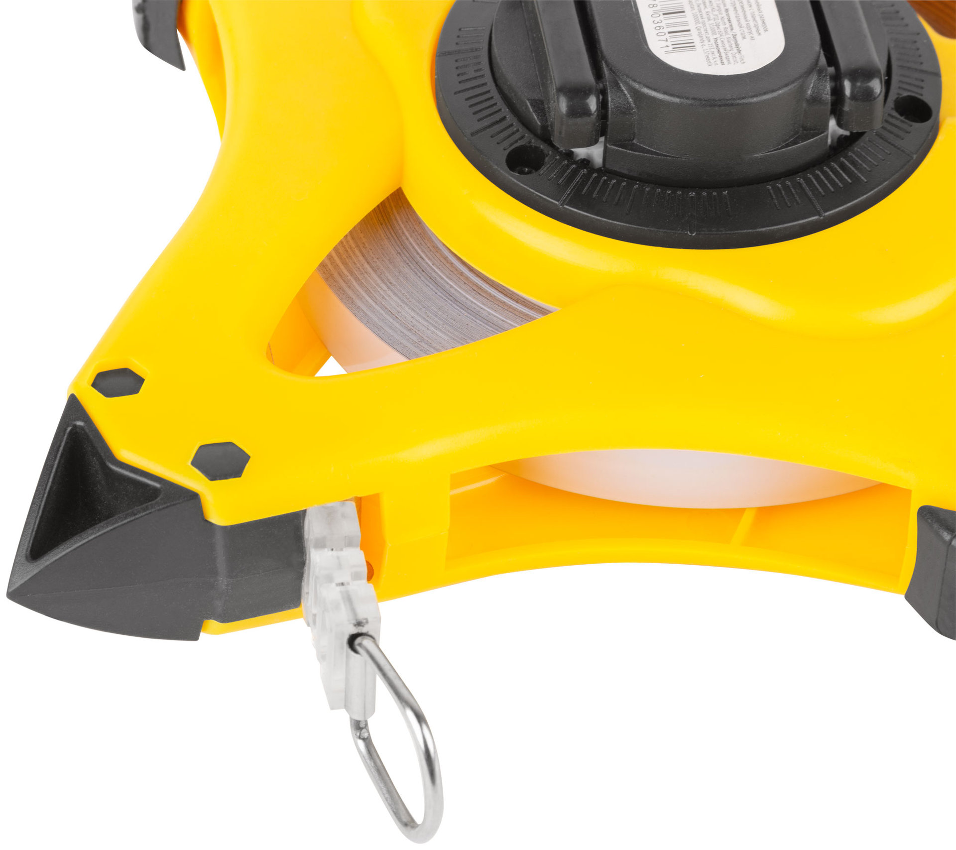 Рулетка геодезическая, стальная лента, открытый пластик. корпус, ускоренная перемотка, прорезин. ручка 50 м