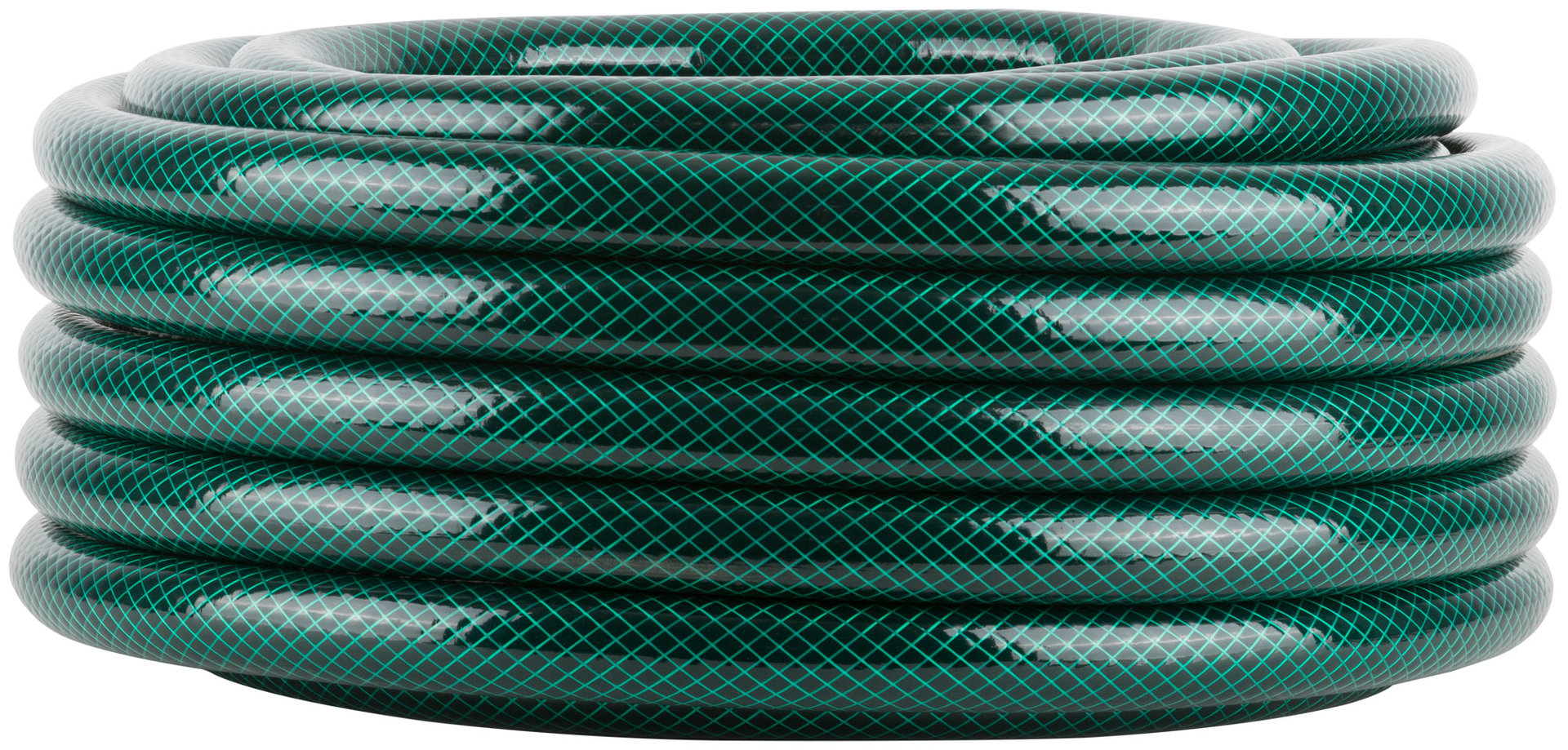 Шланг поливочный трехслойный армированный, зеленый 1 х 3,0 мм х 25 м (76310)